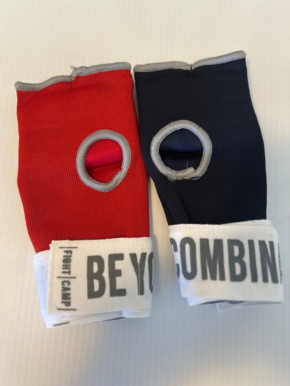 FightCamp Quick Wraps Boxing Hand Wraps Red Blue Pair Tracker Pockets